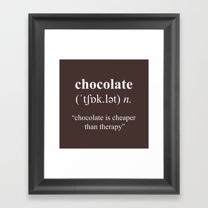 Chocolate Framed Art Print
