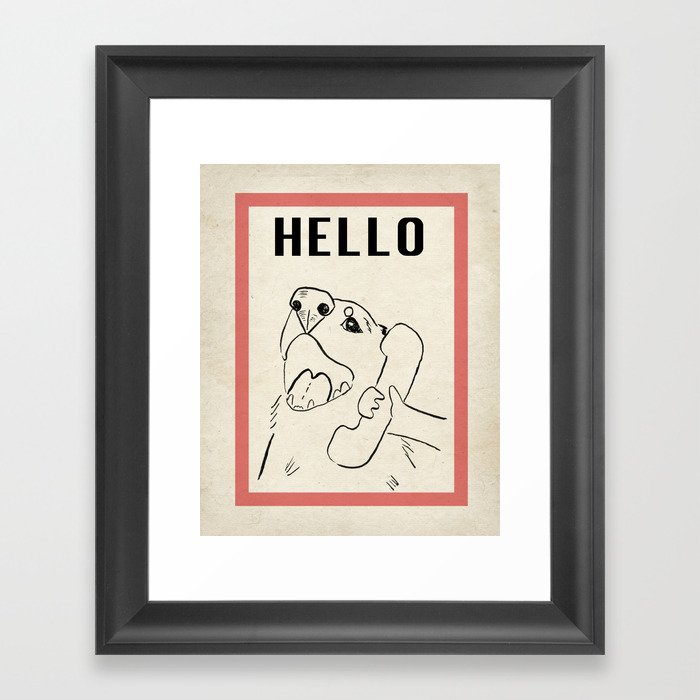 Hello Framed Art Print