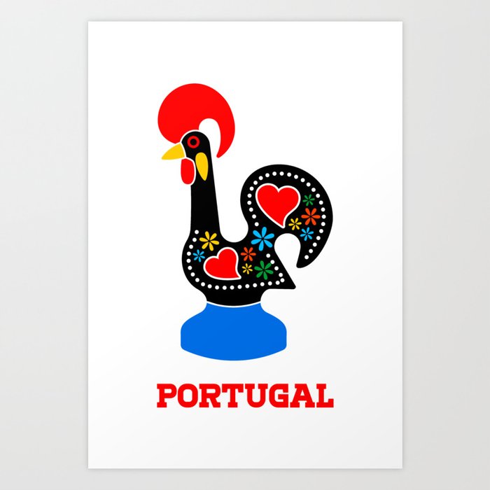 Galo De Barcelos Barcelos Rooster Art Print By Portugallove Society6