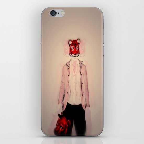 tiger vs bear iPhone & iPod Skin