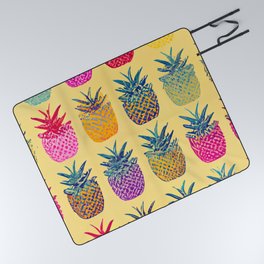 Pop Art Pineapples Picnic Blanket