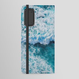 Turquoise Blue Ocean Waves Android Wallet Case