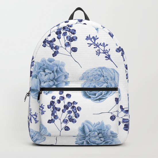 Sky Blue Roses Backpack