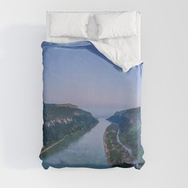 Travel down the N'taba River panorama Duvet Cover