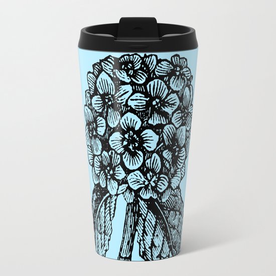 Blue Hydrangea Travel Mug