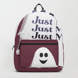 GLG (Ghost Loving Ghost) Backpack | Surreal, Cute, Pumpkin, Shirt, Blackcat, Ghost, Funny, Fall, Leaves, Halloween 