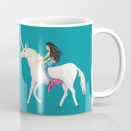 To the Land of Mermaids and Unicorns Coffee Mug