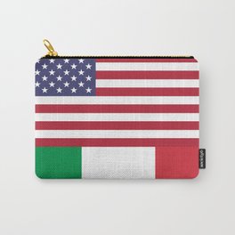 American Flag With Italian Flag Italy T-Shirt Italian Flag American Flag Carry-All Pouch | Ocean, Italy, Buildings, Flag, Acrylic, Classicalart, Vibrant, Gondola, Classicart, Veniceitalyart 