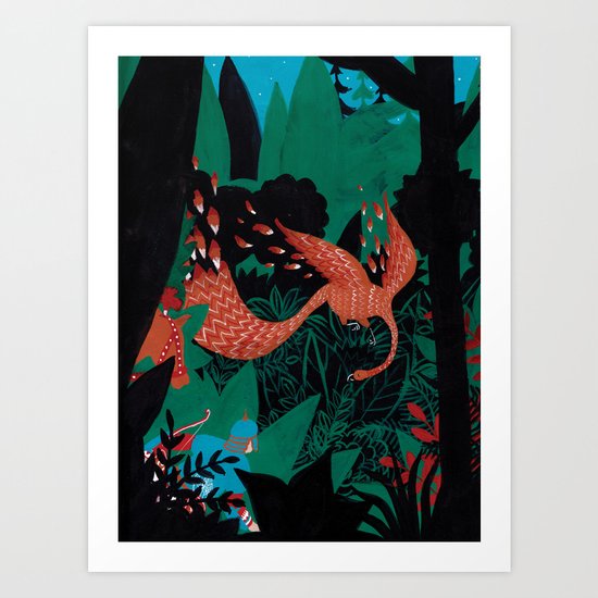 Russian Folk Tales - The Firebird Art Print