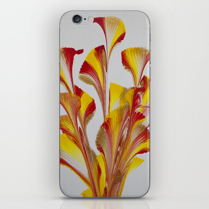 Red and yellow Lilies iPhone Skin