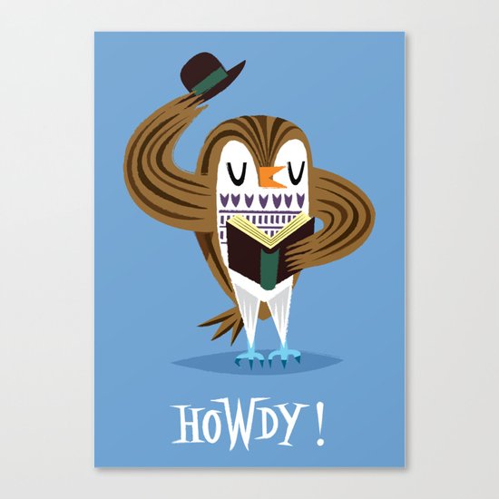 The Howdy Owl Canvas Print