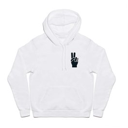 Peace Sign, Do Good B&W Hoody | Kids, Minimal, Environmental, Inspirational, Peace Out, Quote, Saying, Kindness, 70S, Curated 