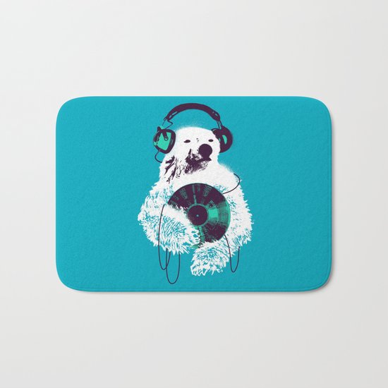 Record Bear Bath Mat