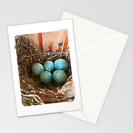 Bluebird Nest Stationery Cards