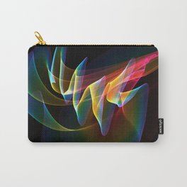 Northern Lights, Abstract Fractal Rainbow Aurora Carry-All Pouch | Digital, Nature, Graphicdesign, Space, Abstract 