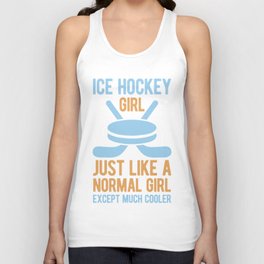 Funny Ice Hockey Unisex Tank Top