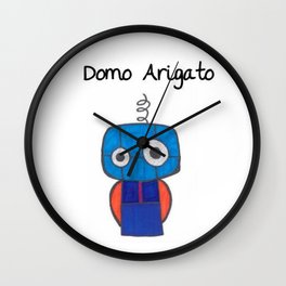 Domo Arigato Mr. Roboto Wall Clock
