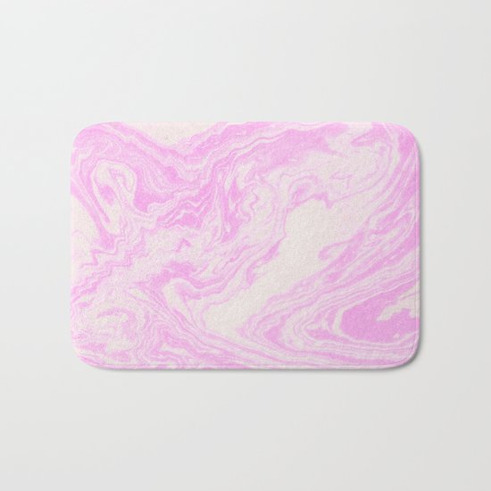 Akiko - spilled ink art print monoprint handmade japanese paper marble paper texture pattern map Bath Mat