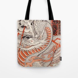 Japanese tattoo Typhoon dragon Tote Bag
