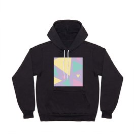 Tri - Pastel Pink, Yellow, Purple and Green Hoody