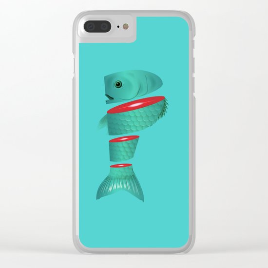P is for sliced Phish Clear iPhone Case