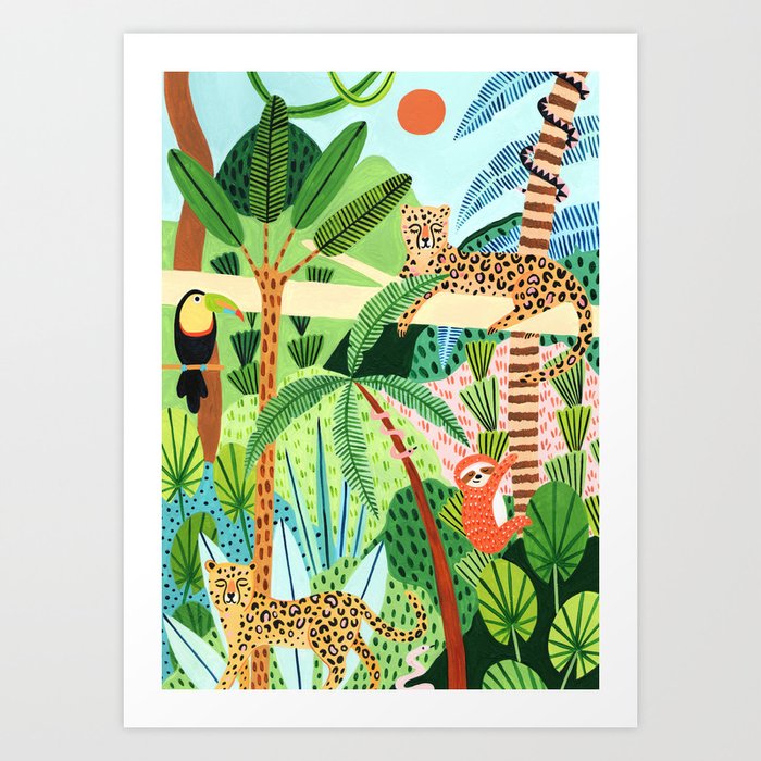 Jungle Pals Art Print
