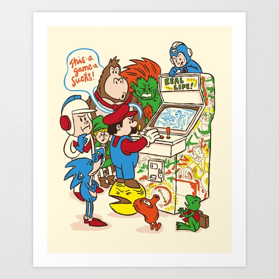 This Game Sucks Art Print