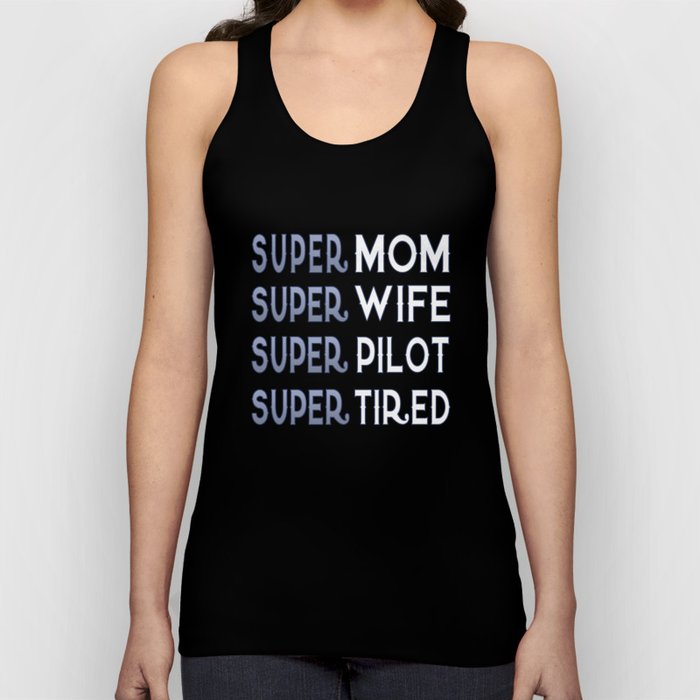Super Pilot Mom Tank Top