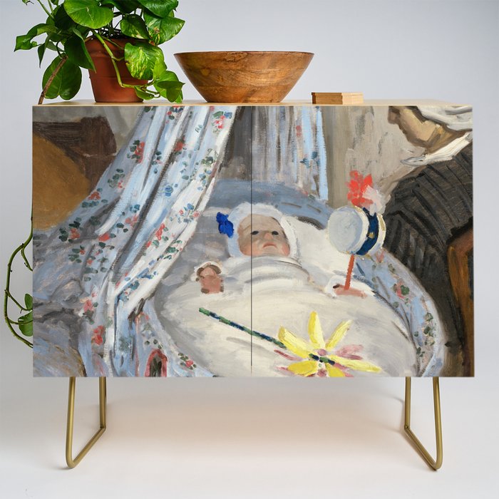 monets son jean painting Credenza