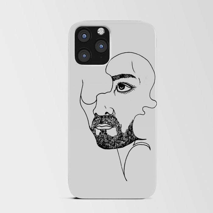 Save a Face by Lazzy Brush iPhone Card Case