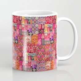 Oriental Antique Traditional Moroccan Handmade Fabric Style Collage Artwork Coffee Mug