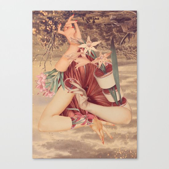 Cradle *collage Canvas Print