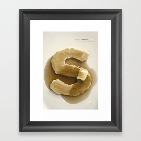Simply Grotesk Framed Art Print