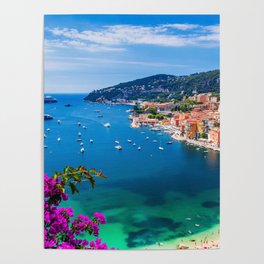 French Riviera, France, Beautiful Ocean Views Poster