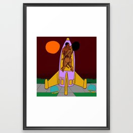 2022 Space Shapes Afro Lift by Marcellous Lovelace Framed Art Print