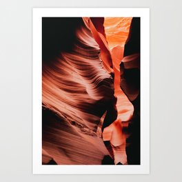 Lower Antelope Canyon, Orange Wave Cave, Arizona/Utah, Photo Art Print Art Print