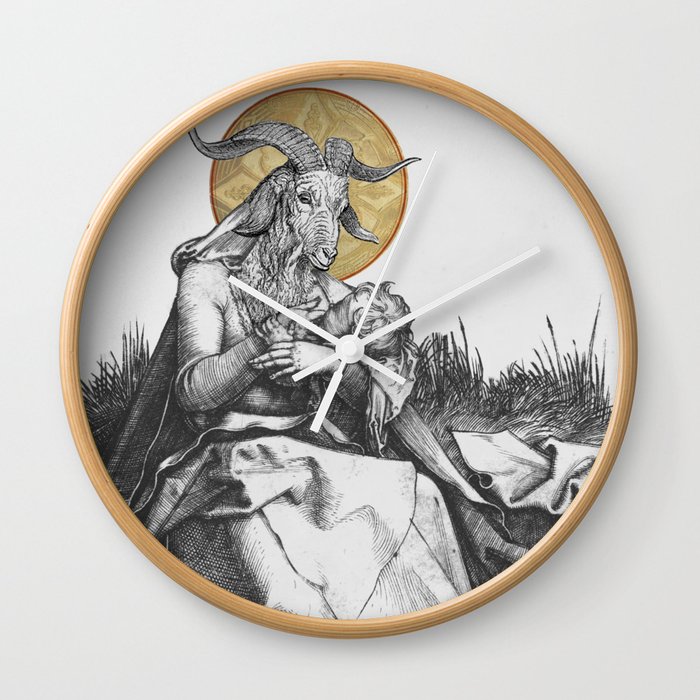 The Wet Nurse of the Woods Wall Clock