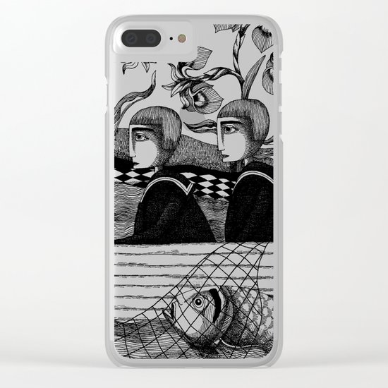 The Golden Fish (2) Clear iPhone Case