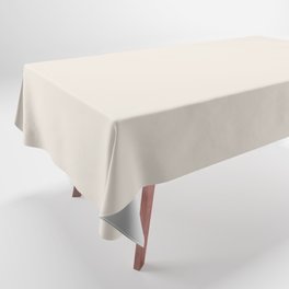 Off White Cream Linen Solid Color Pairs PPG Madonna Lily PPG1087-1 - All One Single Shade Hue Colour Tablecloth