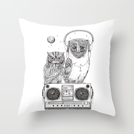 Silent Night ANALOG zine Throw Pillow