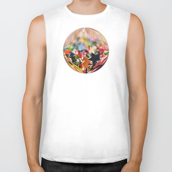 Starry Bokeh Ocean... Biker Tank