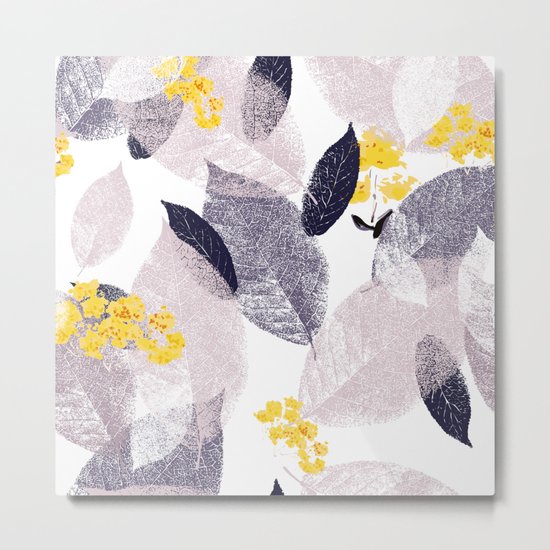 Abstract leaves Metal Print