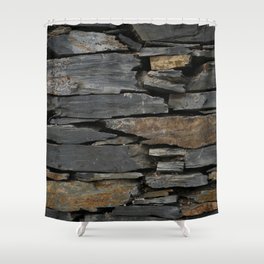 Stone wall Shower Curtain