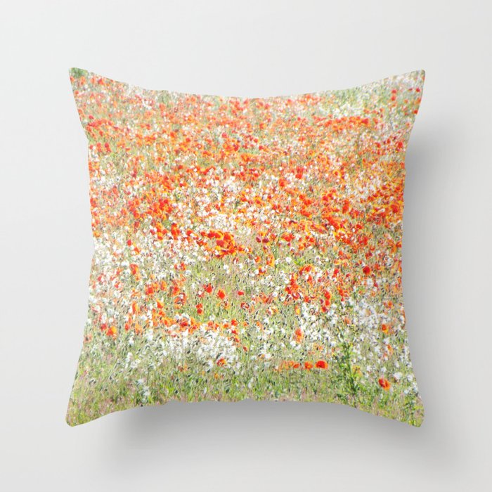 Color Meadow Throw Pillow