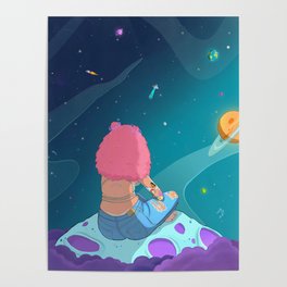 i need space // girl on planet  Poster