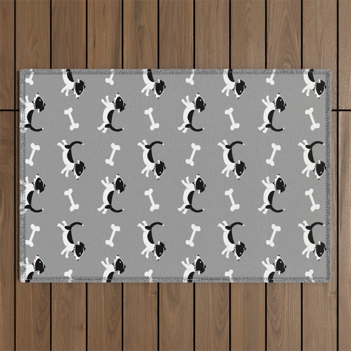 Give a Dog a Bone Pattern and Print Outdoor Rug