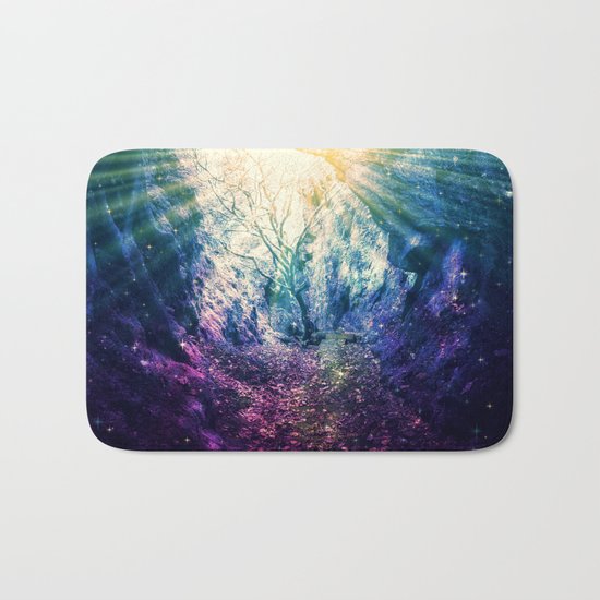 Light At The End of the Tunnel : Deep Pastels Bath Mat