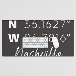 Nashville Coordinates Desk Mat