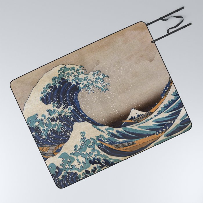 The Great Wave off Kanagawa Picnic Blanket