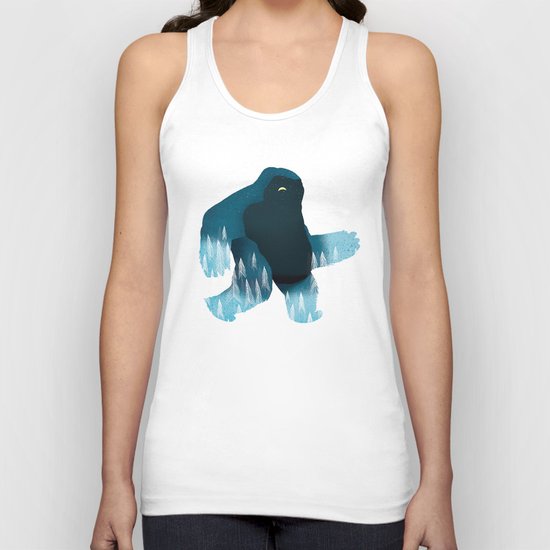 Yeti at Night Unisex Tank Top